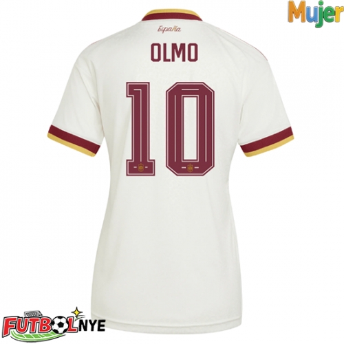 Camiseta España Dani Olmo #10 Visitante Equipación para mujer Mundial 2026 manga corta